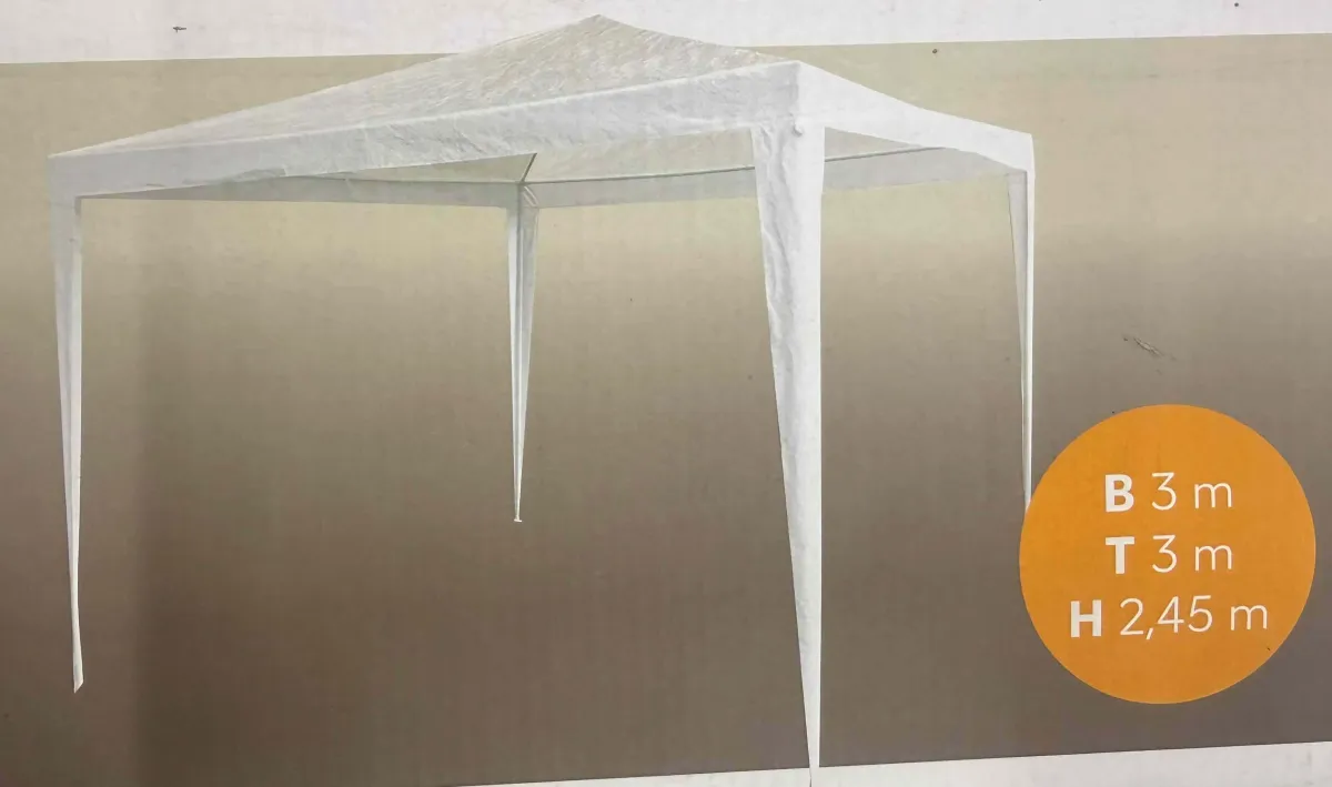 Zelt klein Pavillon 3 x 3 m